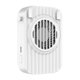 thumbnail image 2 of Ventilador portátil USB recargable de bolsillo - batería de 1200mAh, 3 velocidades, cordón y soporte de sobremesa, viento de 8 m/s, funcionamiento silencioso, blanco/verde/azul, 2 of 8