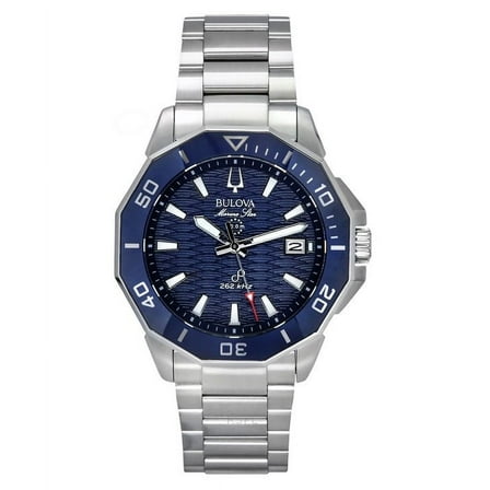 Bulova Marine Star Precisionist Stainless Steel Blue Dial Quartz Diver's 96B433 200M Men's Watch