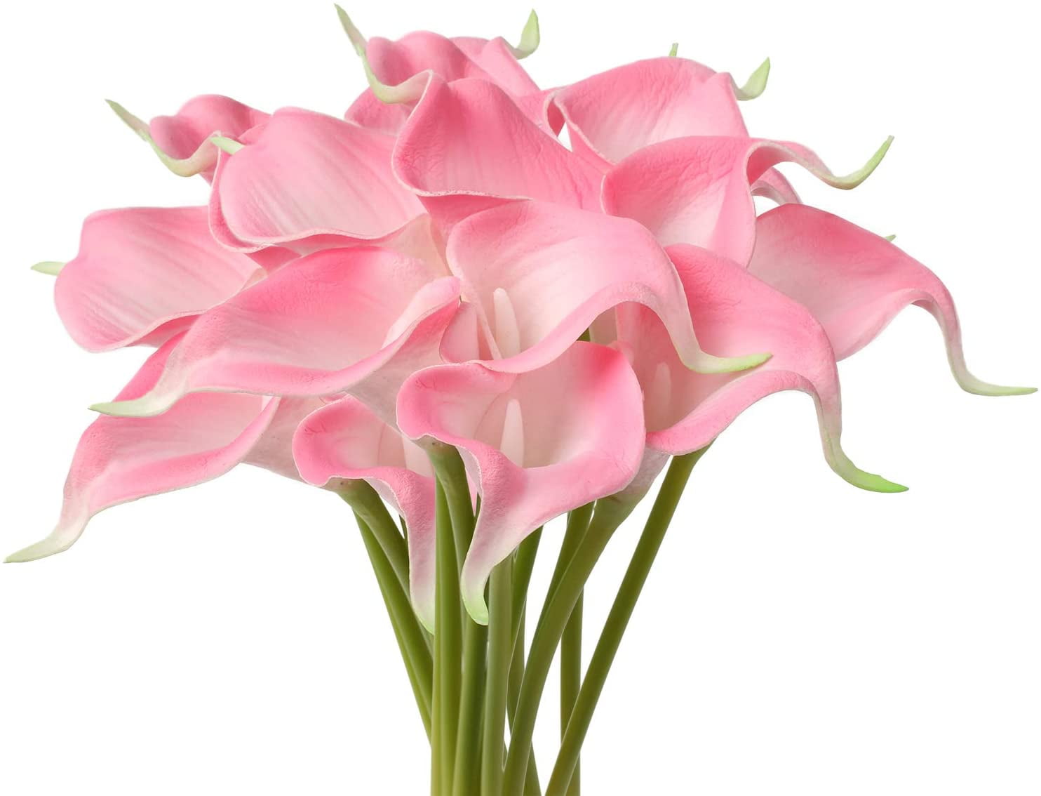 Calla Lily Bush Artificial Flowers Silk Fake Faux Wedding Bouquet Arrangements 