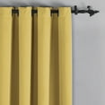 thumbnail image 2 of Home Soft Things Solid Blackout Curtains/Drapes Thermal Insulated Grommet Darkening Curtains, 2 Curtains and 2 Tiebacks Set - Jojoba Yellow - 54 x 96 inches, 2 of 7
