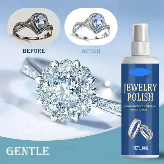 100ml Jewelry Polish Spray - Quickly Repairs and Protects Metal Surface of Jewelry, for Gold, Silver, Platinum
