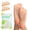 Beige, variant on Bukihome Hammertoe Corrector Gel Toe Straighteners - 12 pcs Support Crest for Women & Men - Realign Bent, Crooked, Curled, Claw, Hammer Toes - Beige,Three Loop