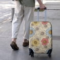 thumbnail image 3 of Beige Colorful Sunflower Pattern Luggage Cover Fashion Suitcase Cover Baggage Covers Fit 25-28 Inch Luggage (Go Travel), 3 of 5