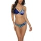 thumbnail image 3 of Txlixc 2 piezas de trajes de baño para mujer, sujetador halter de color de contraste acolchado con amarre para adultos + calzoncillos Txlixc Sexy, 3 of 5