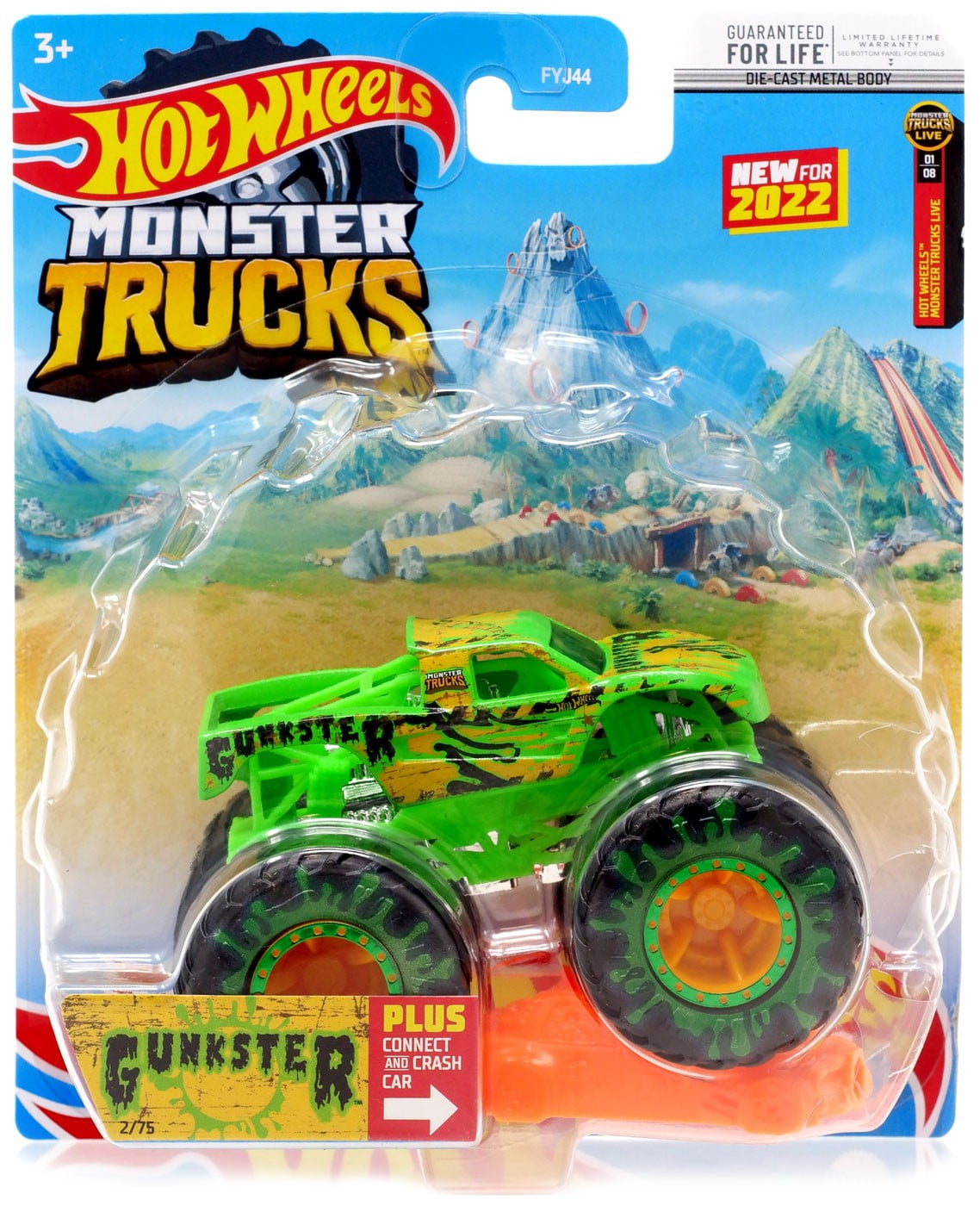 Hot Wheels Monster Trucks LIVE Gunkster Diecast Car