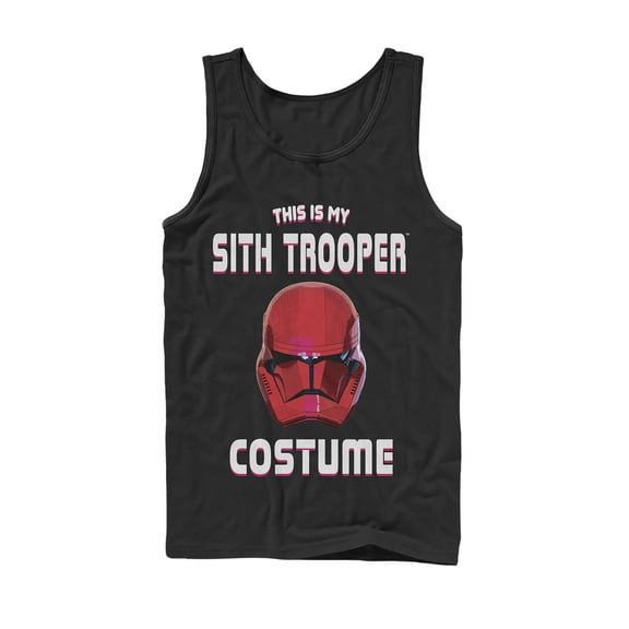 Men's Star Wars: The Rise of Skywalker Halloween Sith Trooper Costume Tank Top Black Small
