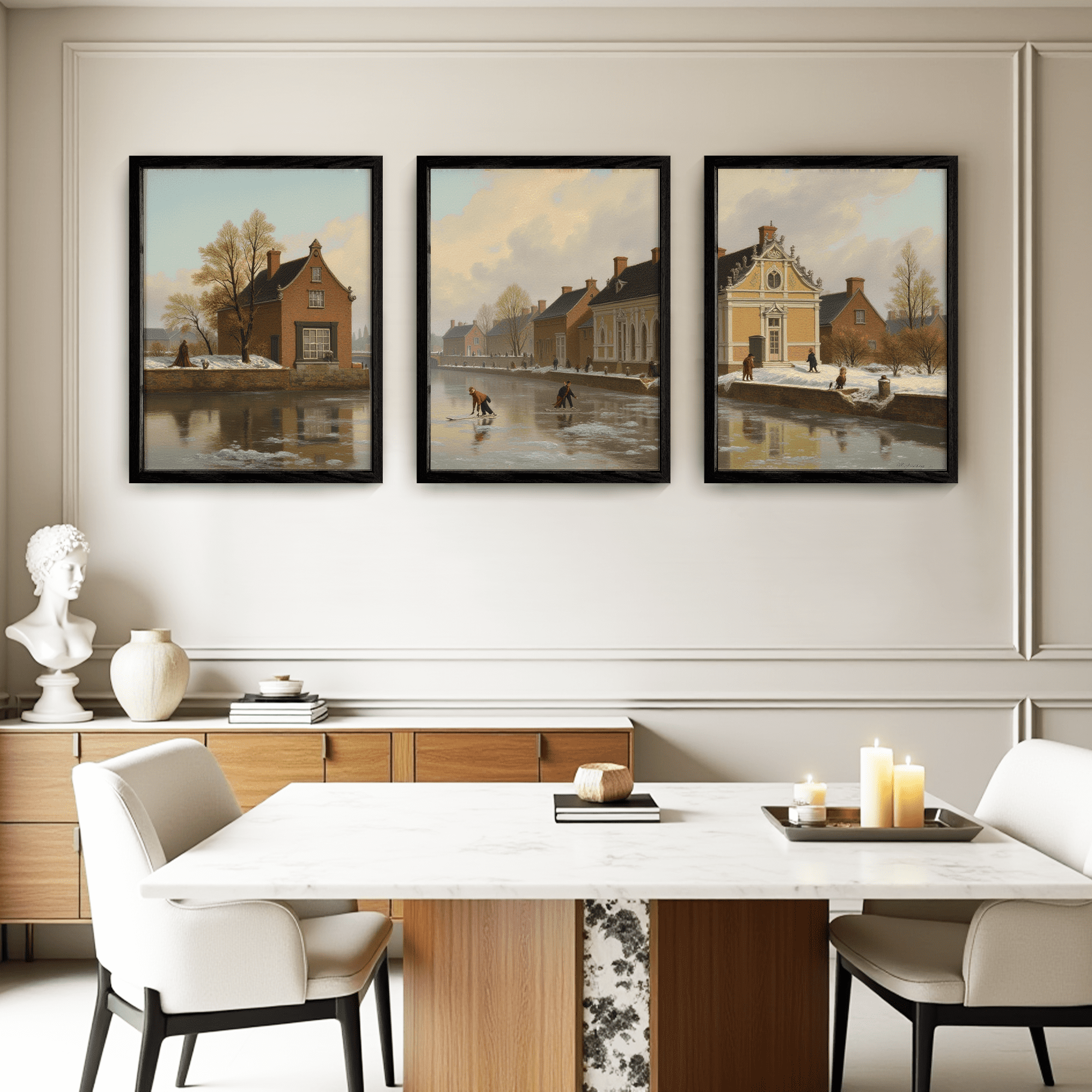 MAYEERTY Modern Abstract Wall Art Painting, Living Room Decor, Black MDF Frame, 7.87"x9.84"