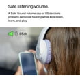 thumbnail image 4 of Belkin SoundForm Inspire Wireless Over-Ear Headset for Kids, Online Learning & Travel w/Built-in Microphone, 85dB Safe Volume Limit, 35H Battery - Compatible w/iPhone, iPad, Galaxy & More - Lavender, 4 of 10