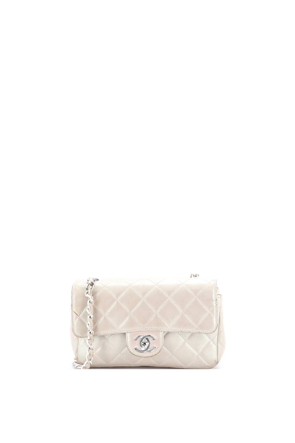 Pre-Owned Classic Single Flap Bag Quilted Lambskin Mini By Rebag