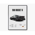 thumbnail image 3 of Póster de coche de marca de superdeportivos nórdicos, coches todoterreno deportivos de lujo estéticos 900 Rocket SVR 911, impresión en lienzo, arte de pared, decoración de habitación de garaje, 3 of 5