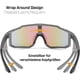 thumbnail image 3 of Gafas de sol deportivas para hombre y mujer, gafas de ciclismo con espejo, gafas deportivas para ciclismo de montaña, carretera, ciclismo, running, enduro, con protección UV400, 3 of 5
