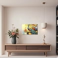 thumbnail image 2 of ZHONGYUTONG Peacock Canvas Wall Art Peacock Pictures Wall Decor Elegant Animals Painting Print Modern Artwork for Living Room Decor Framed (12.00" x 18.00"), 2 of 5