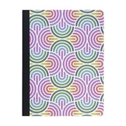 U Style Glitter Festival Composition Book, 100 Sheets, College Rule, Assembled Product Height 9.75"