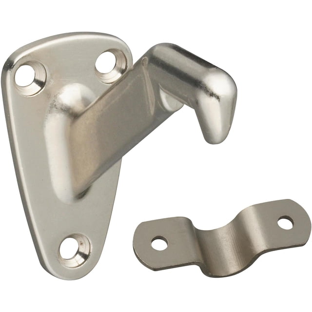 Soporte Handrail National Hardware HD de níquel satinado