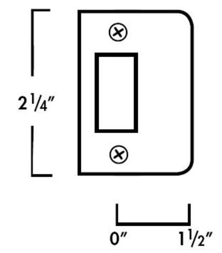 Satin Stainless Steel Finish Pack of 10 3 Width x 2-3//4 Height Don-Jo ETS 103 18 Gauge Extended Lip Strike