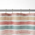 thumbnail image 2 of Mainstays Watercolor Multicolor Stripe Polyester Shower Curtain, 72" x 72", 2 of 6
