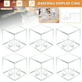 thumbnail image 6 of WEISIPU Baseball Display Case UV Protected Acrylic Clear Baseball Holder Square Cube Ball Protector Memorabilia Autograph Display Box, 6 of 9