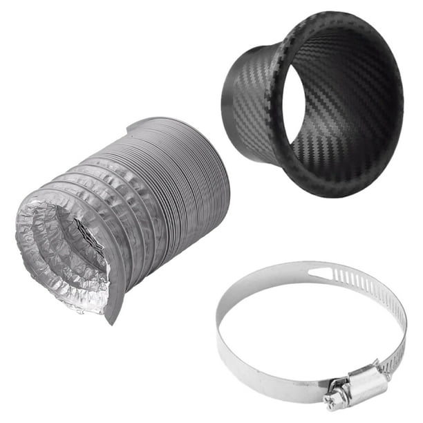 1 Set Car Front Bumper Turbo Intake Pipe Turbine Funnel Kit Carbon