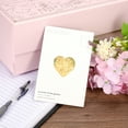 thumbnail image 5 of Uxcell Heart Shaped Sticker 1 Inch Self Adhesive Love Sticker Label for Valentine Day, Star Golden 500 Pcs, 5 of 6