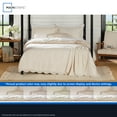 thumbnail image 5 of Mainstays King Comforter Set, All-Season, 5-Piece, Tan Pick Stitch Scallop, 5 of 15
