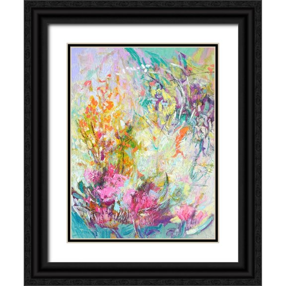 Fagan, Dorothy 12x14 Black Ornate Wood Framed with Double Matting Museum Art Print Titled - Graces Panel I