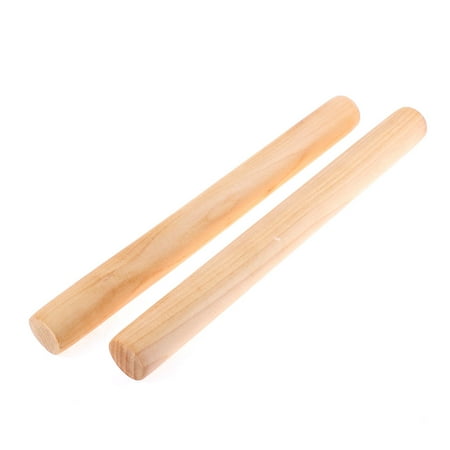 

Unique Bargains Kitchen Flour Food Pastry Noodles Making Tool Wood Rolling Pin Rod 2pcs