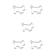 thumbnail image 1 of Ounissouiy Molde de galleta con forma de gato, fabricante de Fondant para cupcakes, herramientas de decoración de pasteles de Navidad, molde DIY, Type7 NO7, 1 of 6
