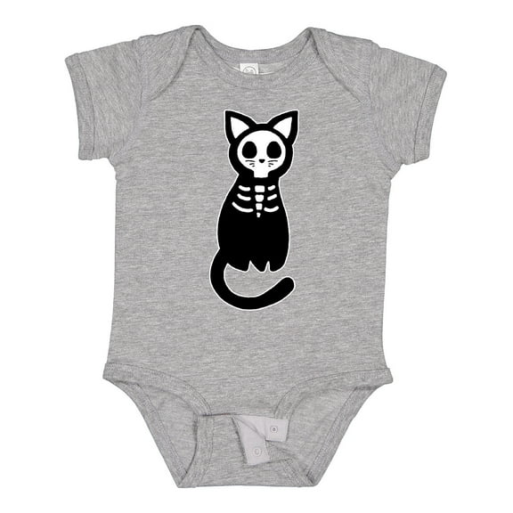 Inktastic Skeleton Cat Boys or Girls Baby Bodysuit