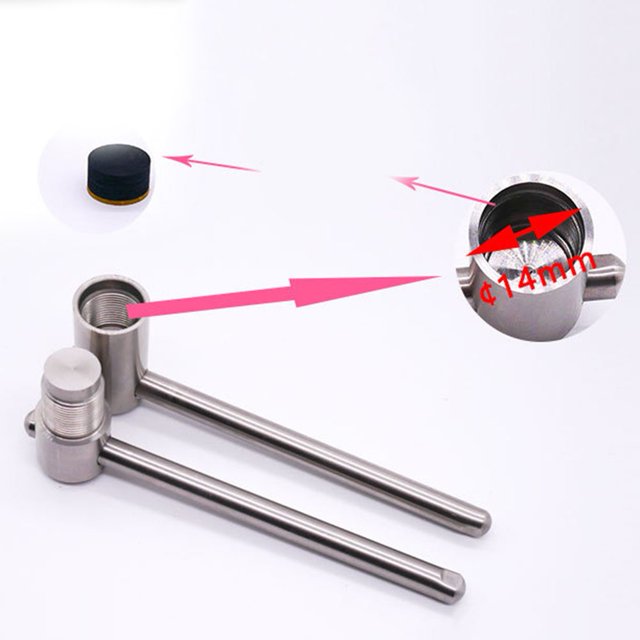 Outil de Formage de Pointe de Snooker Outil de Pression de Pointe de Queue pour Compresser la Pointe de Billard 14mm sous-Base