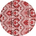 thumbnail image 1 of Ahgly Company Machine Washable Indoor Round Abstract Red Modern Area Rugs, 7' Round, 1 of 4