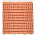 thumbnail image 3 of Ambesonne Ikat Shower Curtain, Grunge Oval Shapes Vintage, 69"Wx84"L, Orange Pale Yellow, 3 of 3