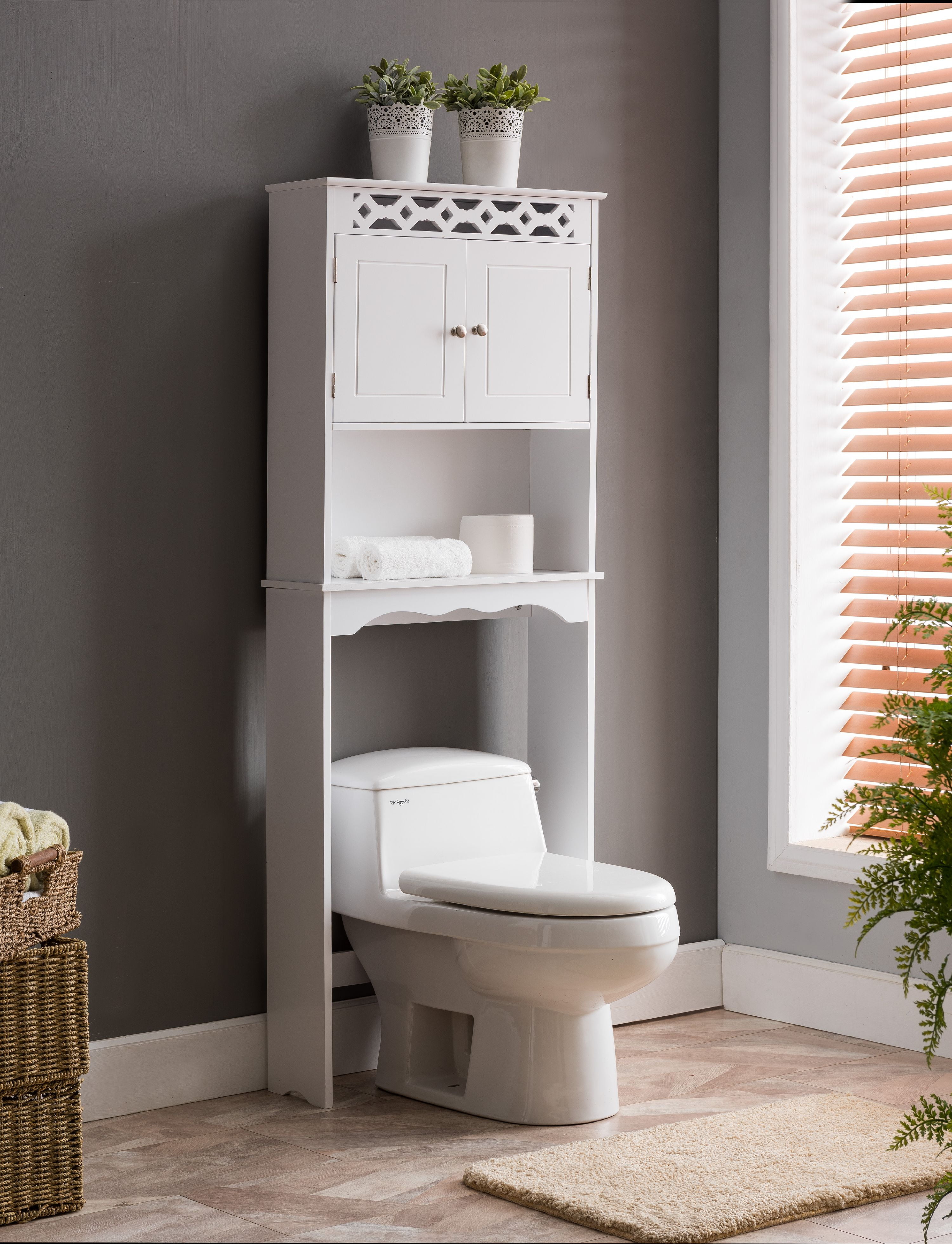 Lichfield Over The Toilet Bathroom Spacesaver Storage Rack Organizer