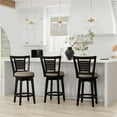 thumbnail image 6 of Hillsdale Furniture Foxmoor Wood Counter Height Swivel Stool, Black, 6 of 12