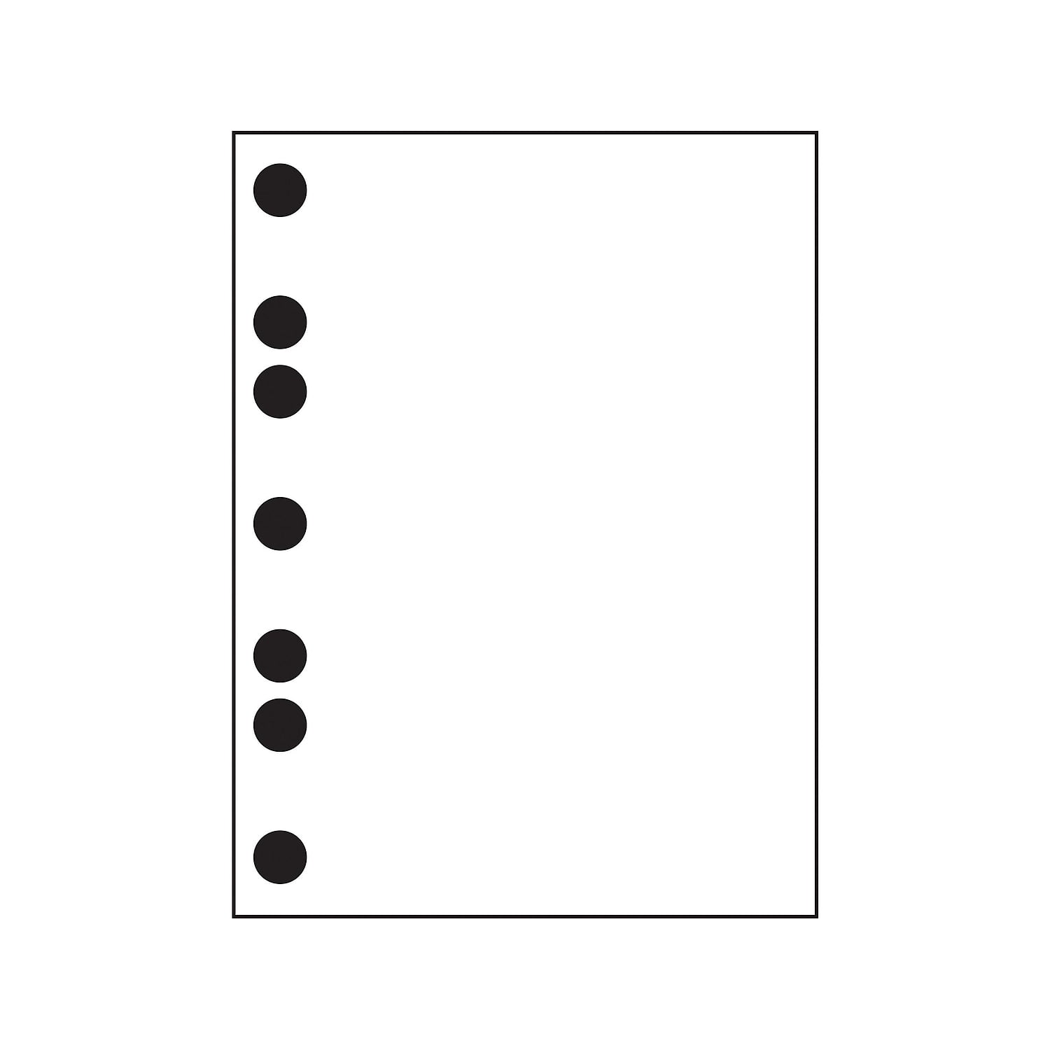 Domtar 851271 Custom Cut-sheet Copy Paper, 92 Bright, 7-hole Side Punched, 20 Lb Bond Weight, 8.5 X 11, White, 500/ream