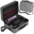 thumbnail image 1 of Switch 2 Carry Case Compatible with Nintendo Switch 2,with Games Cartridges Waterproof and Dustproof Travel Case for Switch 2 Accessories,with Handles and Shoulder Straps Gray, 1 of 7