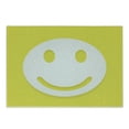 thumbnail image 1 of Yellow Cutting Board, Rise Wake up Positive Optimistic Life Message Big Smiling Happy Face Art, Decorative Tempered Glass Cutting and Serving Board, Small Size, Yellow and White, by Ambesonne, 1 of 1