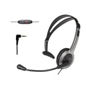 Angle View: Panasonic KX-TCA430 Over The Head Headset with Adjustable Boom For VTech Phones