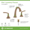 thumbnail image 2 of Symmons SLW5512BBZPP Elm 1.0 GPM Widespread Bathroom Faucet - Bronze, 2 of 7