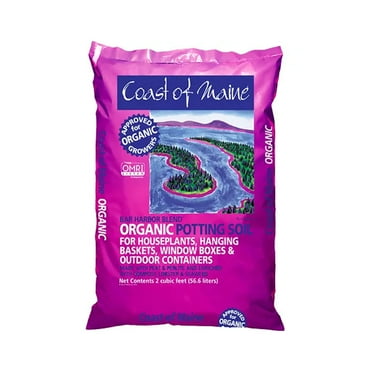 Coast of Maine OMRI Listed Bar Harbor Blend Organic Potting Soil, 2 Cubic Feet