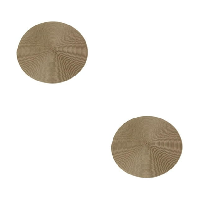 relayinert Napperons pour Toutes Occasions Grand Application et Durabilité Robuste Napperons Ronds Inodores Modernes Simples Kaki 2ensemble