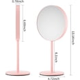 thumbnail image 2 of Nicesail Magnifying Make up Mirror with Stand, 1X and 5X Magnification, 6.5 Inches Makeup Mirror for Desk Mirror, Pink Mirror, No Swivel, No Light(6.5 Inch, 5X), 2 of 8