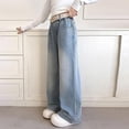 thumbnail image 4 of KVPLBQFD Baggy Jeans Navy Sweatpants Dance Pants with Pockets Long Loose Pants Trendy Clothes Gifts for Young Adults Gifts 10 Year Old Little Girl, 4 of 6
