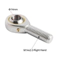 thumbnail image 3 of Unique Bargains Roulement d'Extrémité de Tige POS14 Alésage 14mm Auto-Lubriqué M14x2.0 Filetage Mâle Main Droite, 3 of 6