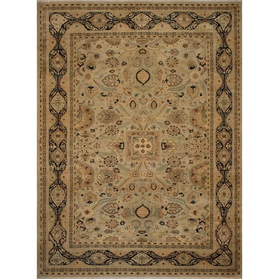 Ankara Essence Green/Black Rug, 9'2" x 12'7"