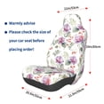 thumbnail image 3 of Fuzoiu Orchids Flowers Print Elastic Car Seat Covers, Seat Cover Protector,Universal Fit Interior Covers for Most Cars,Washable Seat Cover Non Slip for SUV,Sedan,Van, 3 of 5