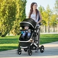AILEEKISS 3 in 1 Baby Stroller, Convertible Newborn Stroller Unisex Infant Carriage