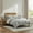 Beige Stripe, variant on Virtu Full Comforter Set, Striped Full Size Comforter Set, 7-Pc All Season Bedding Comforter Set, Gray