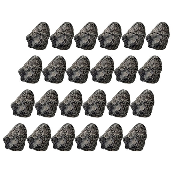 CIMAXIC Volcanic Rock Landscaping Pebbles Black 1kg Bag Aromatherapy Diffuser for Ponds Water Features Garden Decor