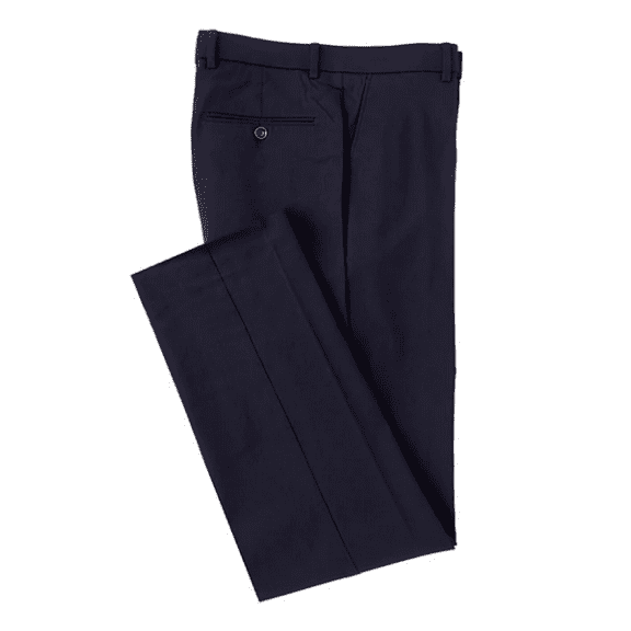 Ralph Lauren Men Modern Fit Flat Front Stretch Fabric Navy Pants 32X30
