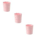 thumbnail image 1 of Wweixi Durable Trash Bin With Anti Slide Bottom Reliable And Convenient Prevents pink medium-sized 3Set, 1 of 6